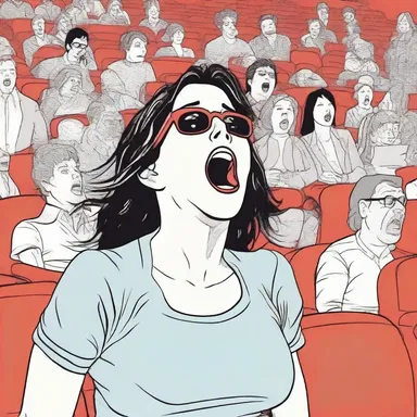 In the middle of a suspenseful scene, a disturber in the movie theater started talking loudly, ruining the experience for everyone.