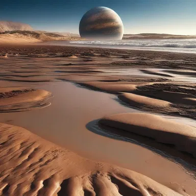 In the distant future, humans have colonized a planet where the tides mysteriously ebb out for hours instead of minutes.