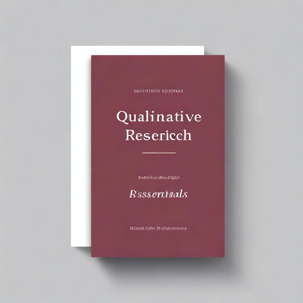 This is an image of a book cover for a title called 'Qualitative Research Essentials'