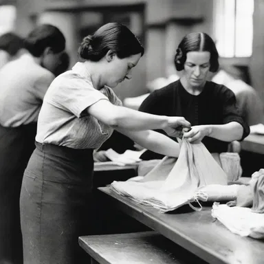 During the Great Depression, due to the scarcity of resources, people would use basting to hold their garments together until they could afford to properly mend them.