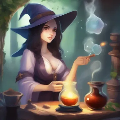 In the fantasy world of Aetheria, the apprentice witch would baste her magic potion with a secret ingredient before casting a spell.