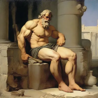 In Greek mythology, the god Hephaestus was portrayed as having a 'disablement' due to his crippled foot.