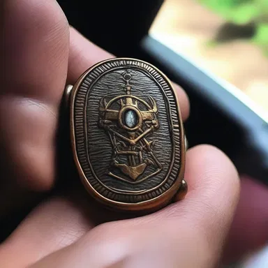 In the fantasy novel, the protagonist found a magical amulet hidden in the glove compartment of an ancient car.