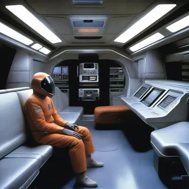 The science fiction movie featured a futuristic spaceship with a glove compartment full of advanced gadgets and tools.