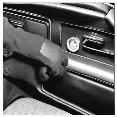In the classic novel, the detective discovered a crucial clue carefully concealed in the glove compartment of the suspect's car.