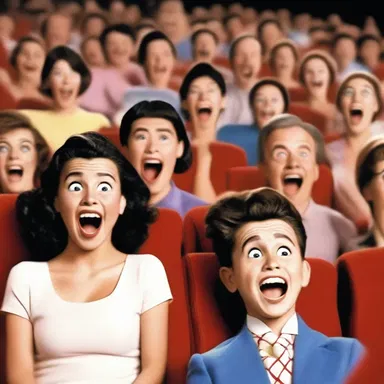 After the thrilling roller coaster scene, the audience exited the cinema giddily.