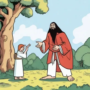 In the cartoon, the character accidentally stepped on a noli-me-tangere and it turned into a menacing creature.