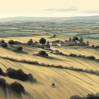 In the novel, the protagonist is determined to territorialize the land adjoining his estate.