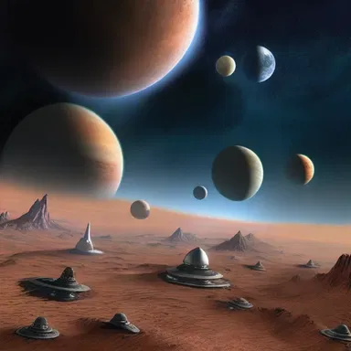 The intergalactic civilization sought to territorialize new planets for their empire.