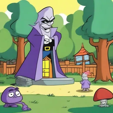 In the cartoon series, the villain always tries to territorialize the neighborhood park to set up his evil lair.