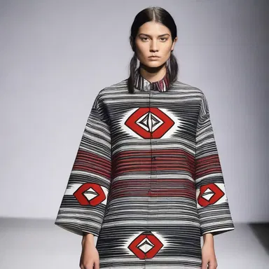 The fashion designer territorialized her collection by incorporating prints inspired by traditional indigenous patterns.
