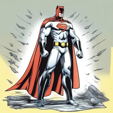 In the comic book, the superhero's cape was attractable to metal objects.
