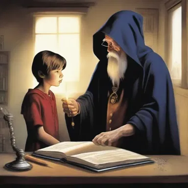 The sorcerer sublet his magical powers to the young apprentice, teaching him how to use them wisely.