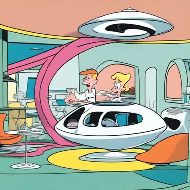 In the animated series 'The Jetsons', George Jetson sublets his futuristic home to his boss when he is away on a business trip.