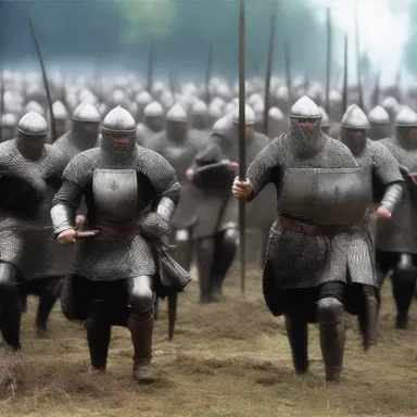 The movie showcased an authentic portrayal of medieval warfare, with the soldiers clad in habergeons.