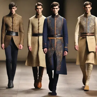 The designer incorporated elements of the habergeon into their latest collection, giving it a medieval-inspired twist.