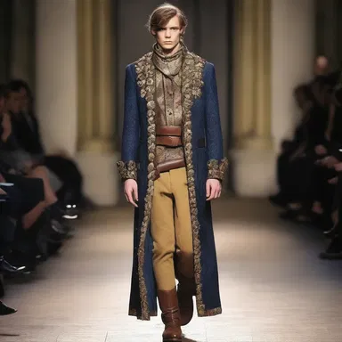 The designer incorporated elements of the habergeon into their latest collection, giving it a medieval-inspired twist.