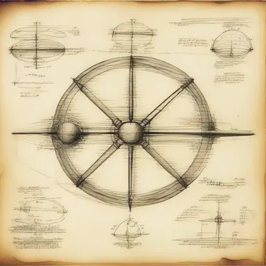 During the Renaissance, Leonardo da Vinci drew many discoid-shaped objects in his engineering sketches.