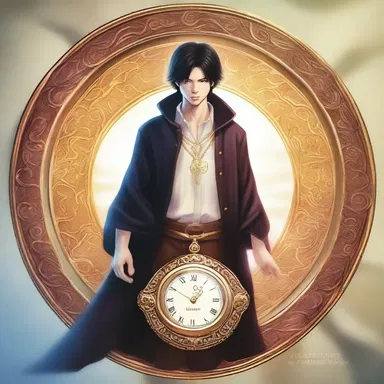In the fantasy novel, the protagonist finds a magic discoid pendant that grants them the power to control time.