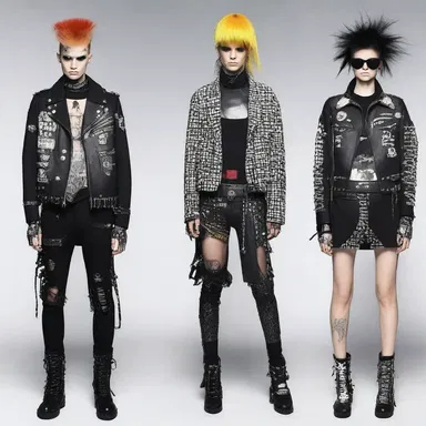 The fashion designer decided to dig in and create a collection inspired by the punk movement.