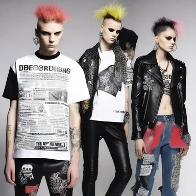 The fashion designer decided to dig in and create a collection inspired by the punk movement.