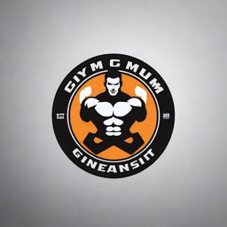 A dynamic and energetic logo design for a gym