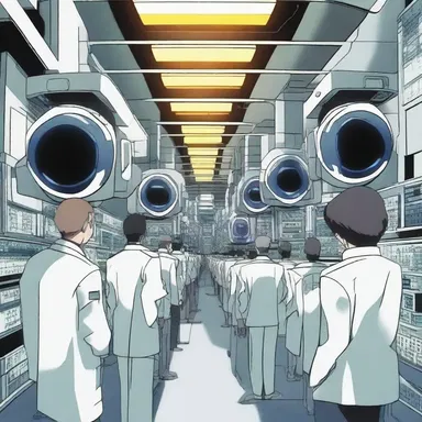 In the futuristic anime series, retinal scanning is commonly portrayed as a sophisticated method of entry into secret government facilities.