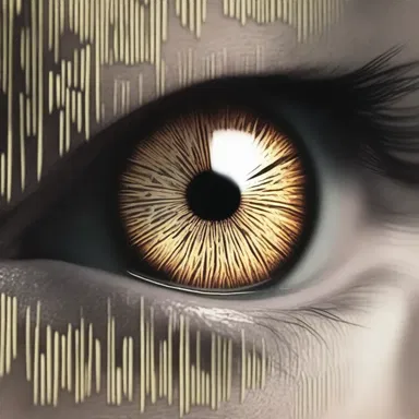 In the science fiction novel, retinal scanning is depicted as a commonly used method of biometric identification in a dystopian society.