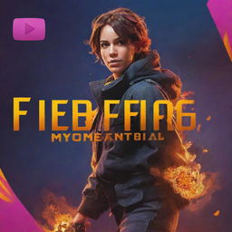 An exciting YouTube thumbnail portraying a Free Fire movement tutorial, with action-oriented images from the game, vibrant colors, and clear, eye-catching text indicating the tutorial content.