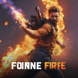 An exciting YouTube thumbnail portraying a Free Fire movement tutorial, with action-oriented images from the game, vibrant colors, and clear, eye-catching text indicating the tutorial content.