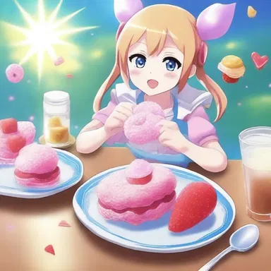 In the anime series, the characters consume a triose sugar to gain special powers.