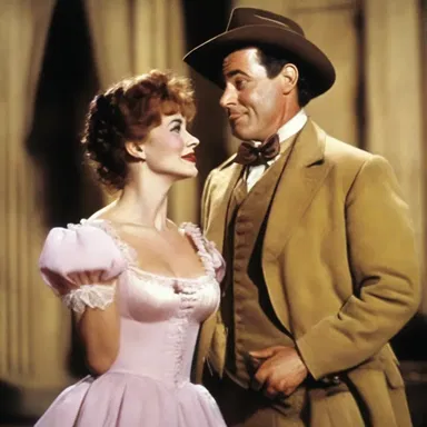 In the romantic comedy, the disreputable galoot unexpectedly wins the heart of the leading lady.