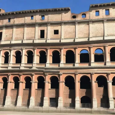 The enduring beauty of the ancient roman architecture can still be seen in the ruins of the Colosseum.