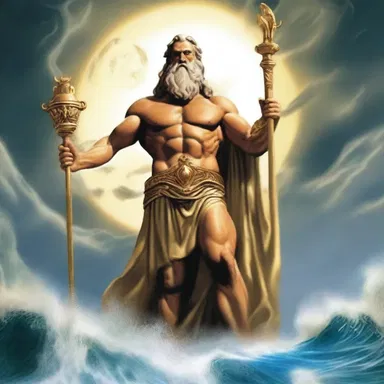 In Greek mythology, Zeus was the preceding ruler of the gods before his son, Poseidon, took over.