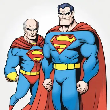 In the cartoon series, the preceding superhero retired from crime-fighting and passed on his mantle to a younger successor.