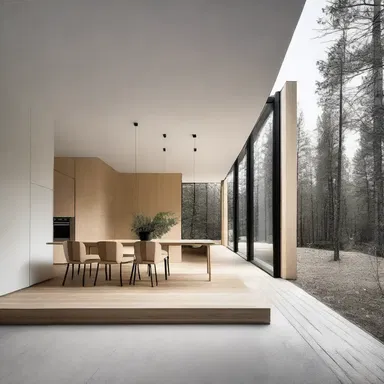 The minimalist style of the house emphasized tenuity, as it focused on clean lines and simple designs with little ornamentation.