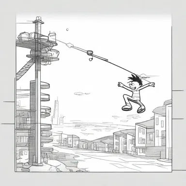 The tenuity of the cartoon world allows characters to bend the laws of physics.