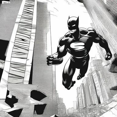 The artist used tenuity to create the illusion of depth and movement in the comic book panels.