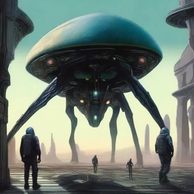 The novel painted a futuristic world where an ideological barrier prevented humans from coexisting with advanced alien species.