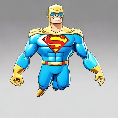 In the animated series, the superhero's costume was made of gilding metal, giving it a vibrant and shiny appearance.