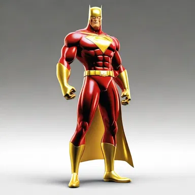 In the animated series, the superhero's costume was made of gilding metal, giving it a vibrant and shiny appearance.