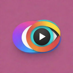 Generate an eye-catching logo ideal for a YouTube channel. It should incorporate a bold, modern font with a playful, vibrant color scheme. Please add some unique graphical elements relevant to digital media and streaming.