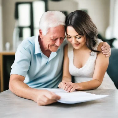 After receiving a heartfelt love letter, she couldn't help but fall all over her partner with gratitude and affection.