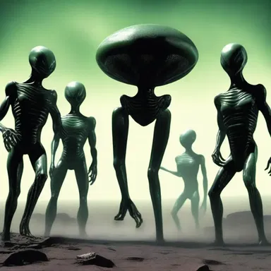 In the sci-fi novel, the protagonist encountered a group of currish aliens with malevolent intentions.