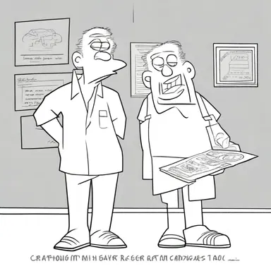 The animator came up with an impromptu joke for the cartoon's punchline.