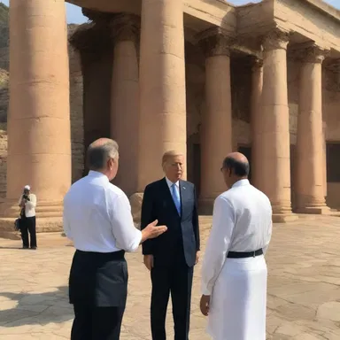 The impromptu visit by the president to the historical site surprised everyone.