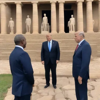 The impromptu visit by the president to the historical site surprised everyone.