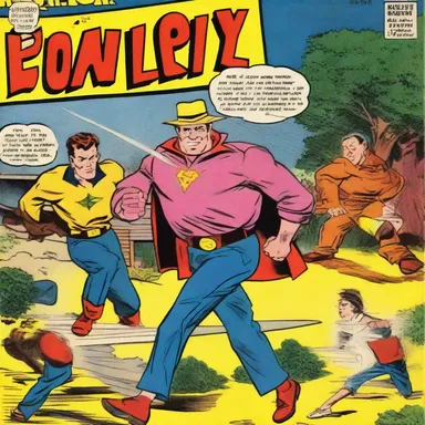 The comic book series had a camp style, with exaggerated and over-the-top characters.