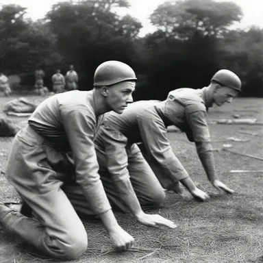 During World War II, many summer camps were converted into training centers for soldiers.