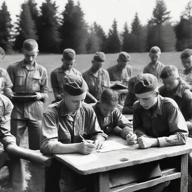 During World War II, many summer camps were converted into training centers for soldiers.